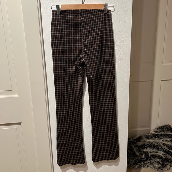UO Gingham Semi-Flare Pants - Picture 1 of 4